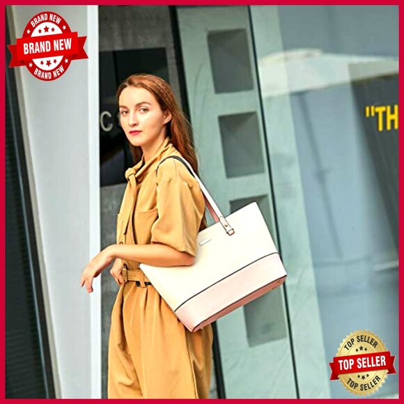 Synthetic Leather Tote Set with Crossbody Bag, Wallet, and Cosmetic Case - Picture 2 of 7